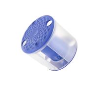 QUXVUIS Estuche Resistente para Guardar Cintas de Gimnasia rítmica, Ideal para guardarlas dondequiera Que vayas, evitando Que se enreden. Ver Estuche para, Azul, 7.2 x 6.4 cm