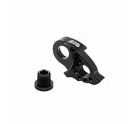 QUXVUIS Extensor de patilla de Cambio, aleación Aluminio Suave, Bicicleta Carretera, Piezas universales para Ciclismo, Adaptador Volante para Bicicletas montaña, Negro