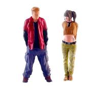 QUXVUIS Figuras de Personas en Miniatura pintadas a Mano a Escala 1/64, elaboradas con Gran Detalle. Exhiben paisajes artísticos y Son una excelente opción para escenas de maquetas Escala 1/64. Las