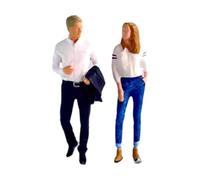 QUXVUIS Figuras en Miniatura realistas a Escala 1/64, Accesorios para dioramas Pintados a Mano, Accesorios para Damas de Oficina y Hombres de Negocios, Ideas