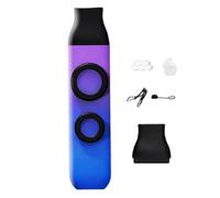 QUXVUIS Flauta Kazoo con gradiente, Kazoo de doble agujero, duradero, ligero, ideal regalo para principiantes de música, proceso de arenado, flauta de música portátil, , , violeta , 10.8 x 2.8 cm