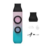 QUXVUIS Flauta Kazoo con gradiente, Kazoo de doble agujero, duradero, ligero, ideal regalo para principiantes de música, proceso de arenado, flauta de música portátil, , , rosa , 10.8 x 2.8 cm