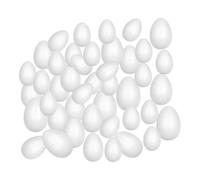QUXVUIS Formas de huevos de espuma poliestireno para manualidades Pascua, fácil aplicar, peso ligero, seguro para niños, bolas, huevos, ingredientes seguros para bricolaje