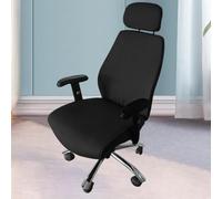 QUXVUIS Funda elástica para sillas de Oficina Que Garantiza un Asiento Suave y cómodo, a la Vez Que es fácil de cuidar y Mantener. Funda elástica giratoria y Lavable.