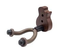 QUXVUIS Gancho para colgar guitarra, confiable soporte de pared para exhibir guitarras, exhibir música con estilo, gancho para mandolina, soporte de exhibición metal, Negro Marrón, Tipo calabaza