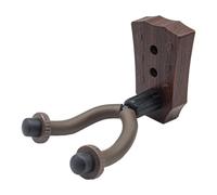 QUXVUIS Gancho para colgar guitarra, confiable soporte de pared para exhibir guitarras, exhibir música con estilo, gancho para mandolina, soporte de exhibición metal, Negro Marrón, Tipo balada