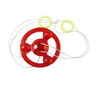 QUXVUIS Giroscopio intermitente para niños, juguete divertido, interactivo, colorido, que atrae la imaginación y la creatividad de los niños, con cuerda para tirar, volante con luz LED.