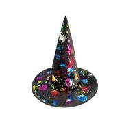 QUXVUIS Gorros transpirables para la piel, gorros de mago a prueba de sudor, sombrero para mascarada, accesorios Cosplay para fiesta Halloween, decoración disfraces, Negro