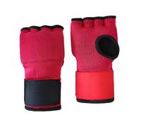 QUXVUIS Guantes de Boxeo, Vendajes para Manos, Muay Thai, Levantamiento de Pesas, golpeo eficiente para Entrenamiento y Sparring, Artes Marciales, Vendajes de Boxeo, Acolchados, Rojo, 17x10cm