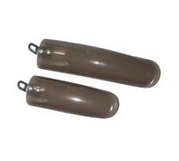 QUXVUIS Guardabarros para Bicicleta de montaña Plegable, Repuesto fácil, Juego de Guardabarros Delanteros y Traseros. Instalación Sencilla, Translúcido, 14 Pulgadas