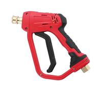 QUXVUIS Hidrolavadora de presión con pulverizador Doble, máquina pulverizadora de presión Adecuada para la Limpieza de automóviles y Espacios al Aire Libre. Máquina, Rojo M22 a 14