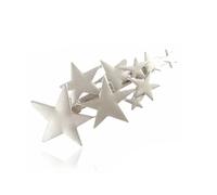 QUXVUIS Horquilla para el pelo, tocado de autoensamblaje de estrella cinco puntas, accesorios montaje dorados plateados, adornos decorativos, Clips bonitos lisos, Niebla plateada