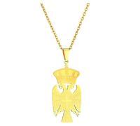 QUXVUIS Idea de regalo Collar con colgante de águila elegante para todas las edades Collar con colgante contorno águila estilo versátil Collares pendientes, oro