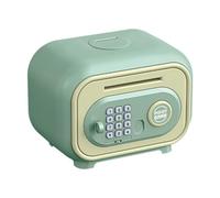 QUXVUIS Innovadora alcancía electrónica para niños, gran capacidad, ideal para el Día del Niño. Regalos para niños, alcancía electrónica, juguete para cajero automático, verde, 19.7 x 14 x 14.7 cm