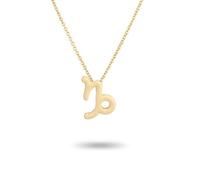 QUXVUIS Ins doce signos del zodiaco constelaciones tema amistad collar Ins joyería cadena cómodo colgante accesorio de moda, oro capricornio