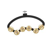 QUXVUIS Instrumento de percusión de pie, piezas campana metal. Amantes la música, pandereta, crea ritmos únicos en eventos. Instrumento percusión pie, piezas campana metal.