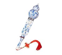 QUXVUIS Instrumento musical tradicional chino de resina, regalo único para pianistas, flauta de calabaza étnica, distintivo y una excelente decoración. La flauta Hulusi china , Clave B multicolor