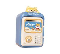QUXVUIS Intrigantes juguetes de alcancía con función de cajero automático electrónico, regalo para niños que enseña importantes hábitos de ahorro, Azul, 14.5 x 11.5 x 25 cm