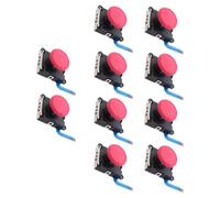 QUXVUIS Joystick analógico de 10 Uds con empuñaduras de Palanca Mando, Piezas Sensor, botón, Mango Izquierdo, Kit Controlador Profesionales, Rojo