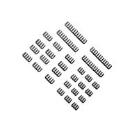 QUXVUIS Juego de 24 peines organizadores de Cables de Red con GPU de 6 y 24 Pines para soluciones de gestión de Cables efectivas y duraderas. Cable, Negro, 4 Pines 6