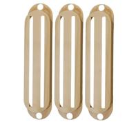QUXVUIS Juego de 3 fundas para pastillas de guitarra eléctrica con rieles dobles, protector antiarañazos, el mejor regalo para músicos. Ideal para guitarra eléctrica, Crema
