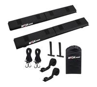 QUXVUIS Juego de Almohadillas portátiles para portaequipajes de Techo con Correas de Amarre, Accesorios Esenciales para el Transporte de Tablas de Surf y Snowboard, para Sistema