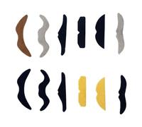 QUXVUIS Juego de Bigote Autoadhesivo para Bricolaje, Adecuado para Todos los Niveles de entusiastas de los Disfraces, da la Bienvenida a los Invitados en el Evento de Halloween, Multicolor