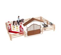QUXVUIS Juego de Caballo y Jinete, Juguete de simulación para bebés y niños 3, 4, 5, 6 y 7 años, Hombres y Jinetes, Mujer Jinete