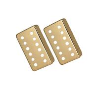 QUXVUIS Juego de cubiertas para pastillas de guitarra, piezas de repuesto, espaciado entre postes, fácil de instalar, estilo cobre, se utiliza para controlar el ruido y es, Oro, 6.98 cm