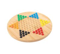 QUXVUIS Juego de Damas Chinas de para Madera para Disfrutar un Juego Familiar Atractivo con estrategias Creativas para Que los niños Puedan Disfrutar del Durante Mucho Tiempo. Diseño clásico