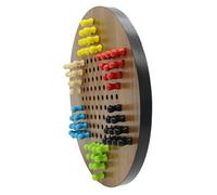 QUXVUIS Juego de Interactivo y Divertido con Tablero Hexagonal, Juego de Damas Chinas Ligero de para Madera, Adecuado para niños en Edad Preescolar, niños