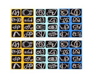 QUXVUIS Juego de Rompecabezas de Rompecabezas Metal artesanía Todas Las Edades 4. Después Resolver Cada por su Cuenta Monte Ssori