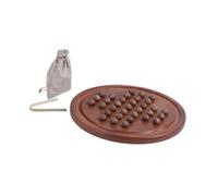 QUXVUIS Juego de Solitario de para Madera clásico Indio, Juego Interactivo para enseñar a los más pequeños el Pensamiento estratégico. Tablero de ajedrez