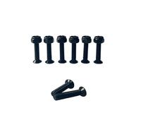 QUXVUIS Juego de Tuercas de Clavos para Puente Tabla Skate, Piezas Repuesto, Hardware a Prueba Herrumbre para Longboard, Tornillos Profesionales para Exteriores, Accesorios, Negro 29mm