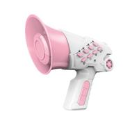 QUXVUIS Juguete Cambiador de Voz para niños con 4 Voces Diferentes, Divertido Juguete para Regalo de cumpleaños. , Rosa , 10x7x12.5cm