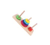 QUXVUIS Juguete de Bloques de apilamiento Anillos Colores Experiencia interactiva Que Ayuda a los niños a Aprender Colores y desarrollar la coordinación Niños pequeños Bloques