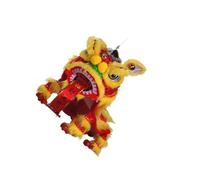 QUXVUIS Juguete de león danzante, recuerdo de Año Nuevo chino, regalo festivo para todos en el día celebración, decoración hecha a mano, arte para mujeres, hombres, niñas y niños.