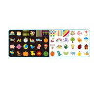 QUXVUIS Juguetes para bebés de 0 a 6 meses, percepción de la visión, desarrollo cognitivo, tarjetas Flash en Para blanco y negro, rompecabezas alto contraste para recién nacidos, colorido, 1