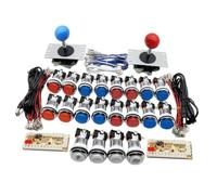 QUXVUIS Kit de joystick arcade DIY de 5 pines con botón para una experiencia juego sin retardo. Placa USB arcade sin retardo con USB.