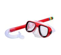 QUXVUIS Kit de Snorkel para niños, Esencial para Edades de 3 a 7 años. Complemento para Cualquier Actividad acuática Divertida. para Que el Tiempo en la Piscina Sea Agradable, Rojo, 35x15x6cm