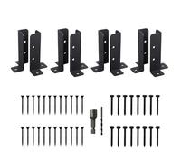 QUXVUIS Kit de soportes para postes de pérgola de cerca de Para madera funcional que fortalece la estructura del cenador con soporte estable. Los soportes de los postes