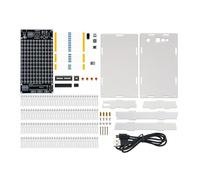 QUXVUIS Kit de visualización de frecuencia musical LED controlada por voz para una producción electrónica divertida LED y otros componentes. Recoge música, Kit + Estuche