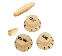 QUXVUIS Kits de accesorios para guitarra con perilla de control de volumen. Garantías excepcionales. Ajuste de sonido para músicos. La cubierta del interruptor mide 1,47 cm, amarillo y negro