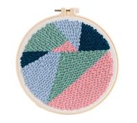 QUXVUIS Kits de agujas de punzón, patrón preimpreso, kits agujas punzón para principiantes, kit completo inicio para coser con hilo, disfrute la artesanía creativa con aguja, kit bordado,