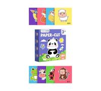 QUXVUIS Kits de Manualidades Que fomentan la coordinación Mano-Cerebro en niños con Actividades Atractivas, Patrones Diversos, Manual Infantil de Origami Tridimensional , Tema Animal , 14 x 14 cm