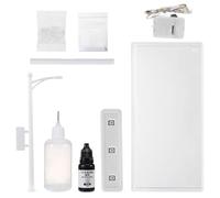 QUXVUIS La farola nocturna nevada agrega un toque de esplendor nevado a la habitación creando una atmósfera cálida y romántica. Noche de Navidad ABS, varilla blanca