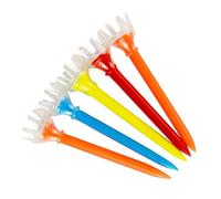 QUXVUIS Lote de 5 Tees de Golf plástico Resistente. Magníficos Accesorios para los Amantes del Golf. Aptos para Practicar Tanto en Interiores en Exteriores, 7cm