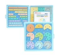 QUXVUIS Manipuladores de matemáticas para Escuela Primaria, Azulejos de fracción magnética, Rompecabezas Educativo multiplicación