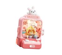 QUXVUIS Máquina de Garras en Miniatura con muñecas. Una Experiencia de Juego única Que Genera emoción y fomenta la participación Activa de los niños, Rosa, 20 x 15.7 x 29.6 cm