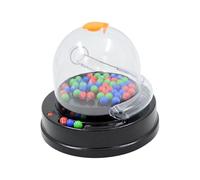 QUXVUIS Máquina de rifa eléctrica con Bolas. Juego de Jaula. Fiestas únicas, carnavales y Lugares Entretenimiento. Esta máquina eléctrica Juguetes Tiene un diseño único y es fácil Usar. Ideal